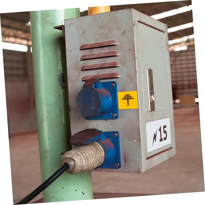 PRETYZOOM 10Pcs Electrical Panel Safety Warning Labels Grounding Connection Stickers for Machinery Factory Use - Image 2